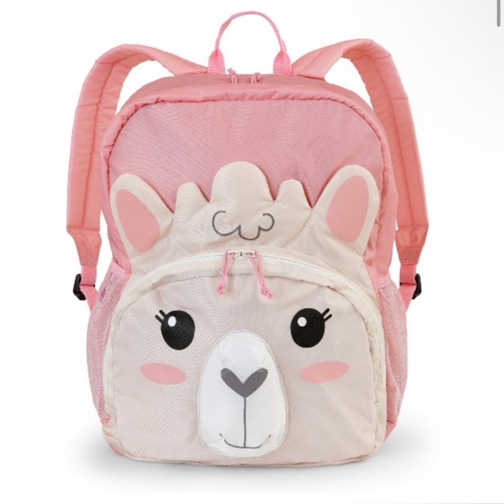 Firefly! Outdoor Gear Izzie the Llama Kid's Backpack - Pink & Cream, 15 Liter)